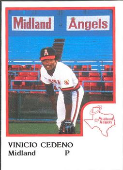 1986 ProCards Midland Angels #NNO Vinicio Cedeno Front
