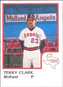 1986 ProCards Midland Angels #NNO Terry Clark Front