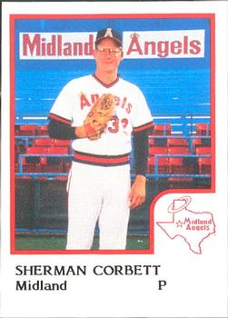 1986 ProCards Midland Angels #NNO Sherman Corbett Front