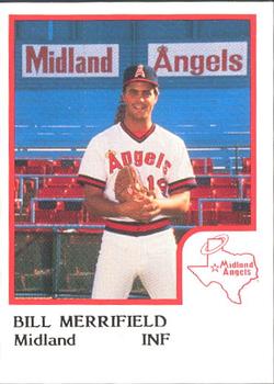 1986 ProCards Midland Angels #NNO Bill Merrifield Front