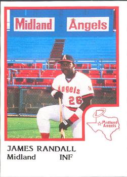 1986 ProCards Midland Angels #NNO James Randall Front