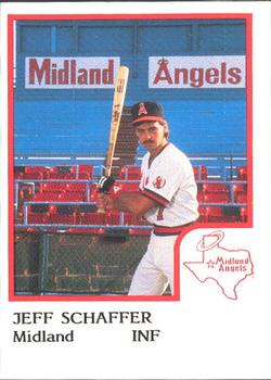 1986 ProCards Midland Angels #NNO Jeff Schaefer Front