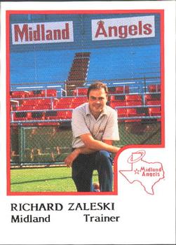 1986 ProCards Midland Angels #NNO Richard Zaleski Front