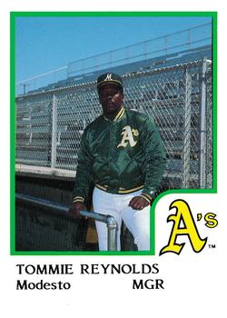 1986 ProCards Modesto A's #NNO Tommie Reynolds Front