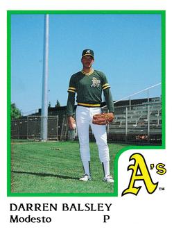 1986 ProCards Modesto A's #NNO Darren Balsley Front