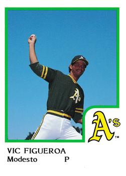 1986 ProCards Modesto A's #NNO Vic Figueroa Front