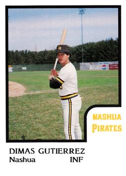 1986 ProCards Nashua Pirates #10 Dimas Gutierrez Front