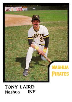 1986 ProCards Nashua Pirates #14 Tony Laird Front