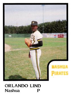 1986 ProCards Nashua Pirates #17 Orlando Lind Front