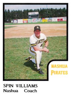 1986 ProCards Nashua Pirates #27 Spin Williams Front