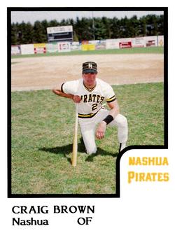 1986 ProCards Nashua Pirates #4 Craig Brown Front