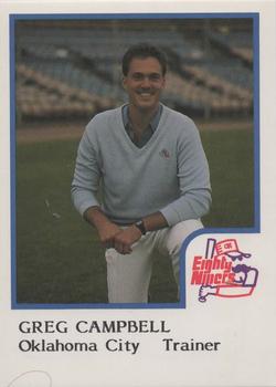 1986 ProCards Oklahoma City 89ers #2 Greg Campbell Front