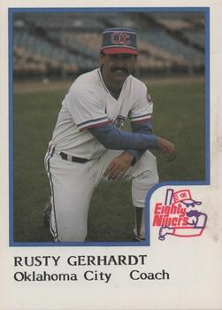 1986 ProCards Oklahoma City 89ers #7 Rusty Gerhardt Front