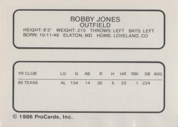 1986 ProCards Oklahoma City 89ers #8 Bobby Jones Back