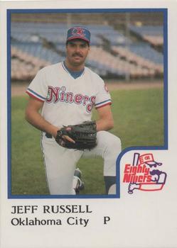 1986 ProCards Oklahoma City 89ers #19 Jeff Russell Front