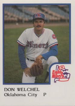 1986 ProCards Oklahoma City 89ers #24 Don Welchel Front