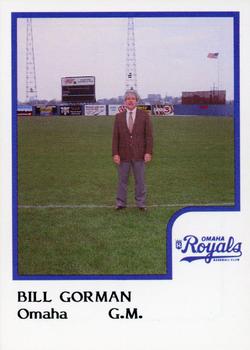 1986 ProCards Omaha Royals #NNO Bill Gorman Front
