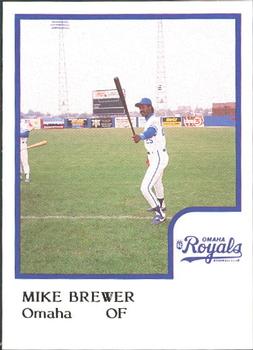 1986 ProCards Omaha Royals #NNO Mike Brewer Front