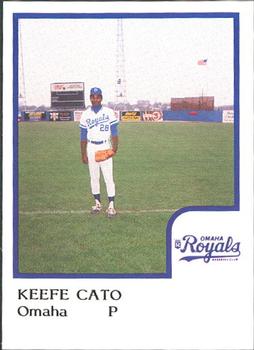 1986 ProCards Omaha Royals #NNO Keefe Cato Front