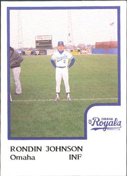 1986 ProCards Omaha Royals #NNO Rondin Johnson Front