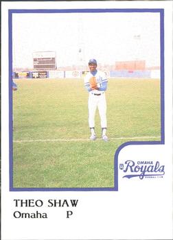 1986 ProCards Omaha Royals #NNO Theo Shaw Front