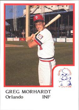 1986 ProCards Orlando Twins #13 Greg Morhardt Front