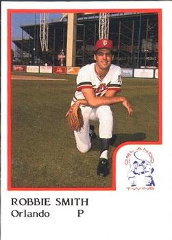 1986 ProCards Orlando Twins #17 Robbie Smith Front