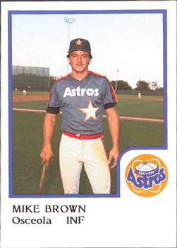 1986 ProCards Osceola Astros #NNO Mike Brown  Front