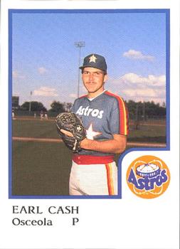 1986 ProCards Osceola Astros #NNO Earl Cash Front