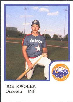 1986 ProCards Osceola Astros #NNO Joe Kwolek Front