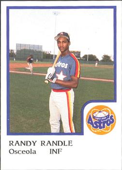 1986 ProCards Osceola Astros #NNO Randy Randle Front