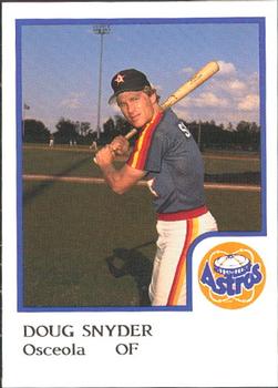 1986 ProCards Osceola Astros #NNO Doug Snyder Front