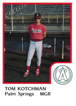 1986 ProCards Palm Springs Angels #19 Tom Kotchman Front