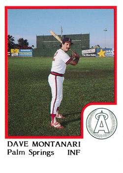 1986 ProCards Palm Springs Angels #23 Dave Montanari Front