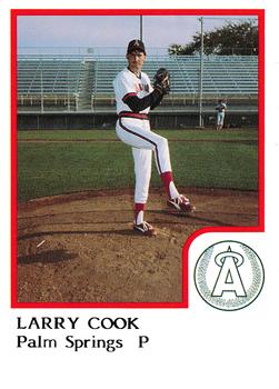 1986 ProCards Palm Springs Angels #8 Larry Cook Front