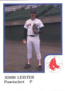1986 ProCards Pawtucket Red Sox #NNO John Leister Front