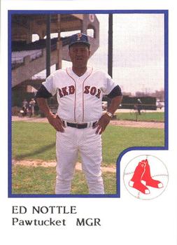 1986 ProCards Pawtucket Red Sox #NNO Ed Nottle Front
