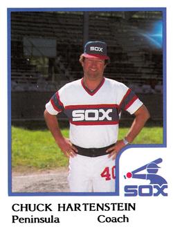 1986 ProCards Peninsula White Sox #11 Chuck Hartenstein Front