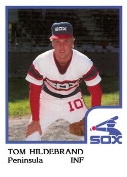 1986 ProCards Peninsula White Sox #13 Tom Hildebrand Front