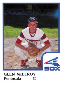 1986 ProCards Peninsula White Sox #17 Glen McElroy Front