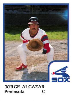 1986 ProCards Peninsula White Sox #1 Jorge Alcazar Front