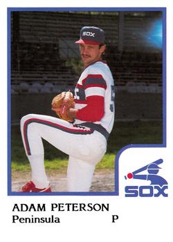 1986 ProCards Peninsula White Sox #20 Adam Peterson Front