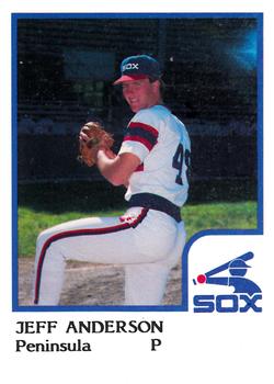 1986 ProCards Peninsula White Sox #3 Jeff Anderson Front