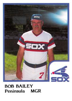 1986 ProCards Peninsula White Sox #4 Bob Bailey Front
