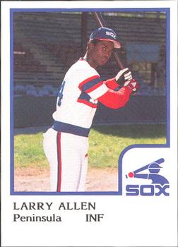 1986 ProCards Peninsula White Sox #2 Larry Allen Front