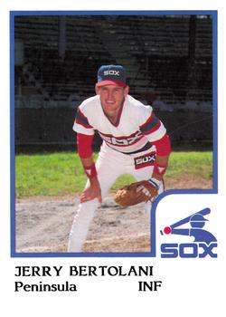 1986 ProCards Peninsula White Sox #5 Jerry Bertolani Front