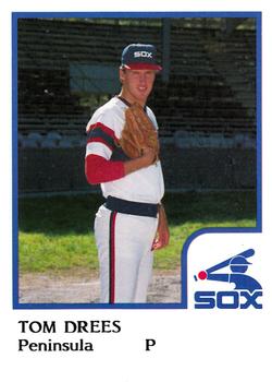1986 ProCards Peninsula White Sox #8 Tom Drees Front
