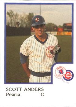 1986 ProCards Peoria Chiefs #NNO Scott Anders Front