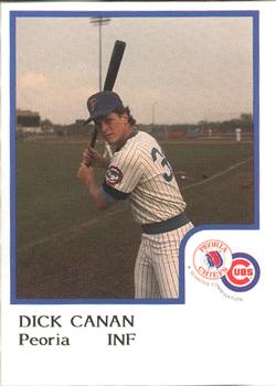 1986 ProCards Peoria Chiefs #NNO Dick Canan Front