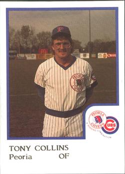 1986 ProCards Peoria Chiefs #NNO Tony Collins Front